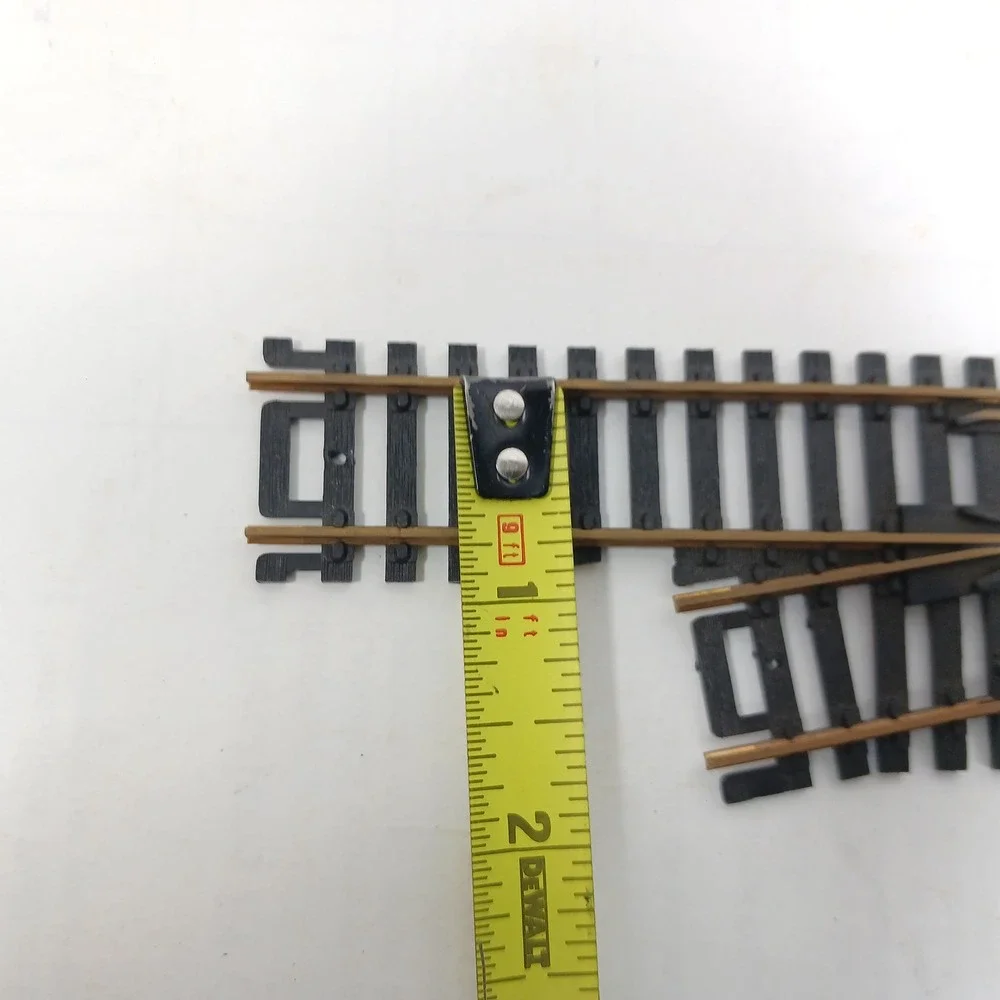 2 Atlas HO Scale Remote Left Hand Switch Track Brass Rail Model Railroad Turnout